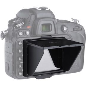 STSEETOP Camera LCD Sun Shade Sun Hood Camera LCD Viewfinder Professional Optical Sunshade with Screen Protector for Nikon D750