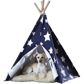 zoovilla Pink Puzzle Large Pet Teepee