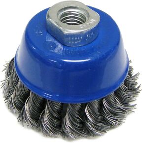 Mercer Industries 189014B - 2-3/4" x M14 x 2.0, Knot Cup Brush, .020 Carbon Steel Wire