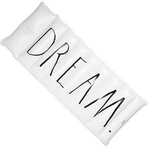 Rae Dunn x CocoNut Float Deluxe Lounger Float - New! Adult Size Multi-Purpose Inflatable Drifter & Lounger - Versatile Ride-On Raft for Summer & Swim Parties