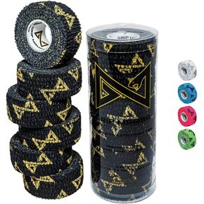 Elastic Athletic Finger Tape, 1"Wide w/Premium Adhesive, Protects Hand Thumb Fingers Enhances Grip, Sticky Stretch Tape, Sleeve Blister Wrap for Sports, Golf, Tennis, Basketball, Pickleball
