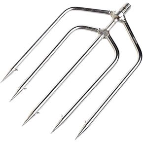 Yatrouys Fishing Harpoon 3-Prong 5-Prong Stainless Steel Fishing Gig Gaff Hook with 8mm Screw