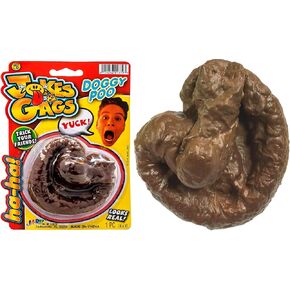 JA-RU Fake Poop Toy (1 Pack) Toilet Prank Toys, Practical Jokes & Gag Gifts for Kids. Realistic Dog & Cat Poo. Funny Office Pranks. April Fools Day Funny Toys. 1379-1A