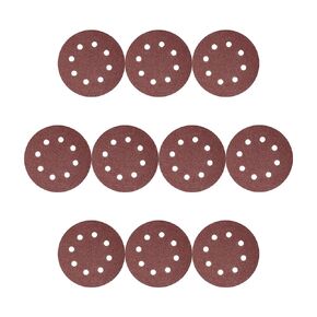 Auniwaig 20PCS 40 Grits Hook and Loop Sanding Disc, 5-Inch 8-Hole, Aluminum Oxide Round Flocking Sandpaper for Sanding Grinder Polishing Accessories