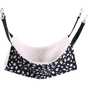 أرجوحة قفص الحيوانات الأليفة من WZYuan، بوليستر منقط، حيوان أليف صغير، كلب صغير، جرو، قطة، قطة، نمس، أرجوحة معلقة، سرير نعسان، لحاف أبيض وأسود in Kuwait