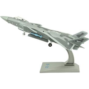 TANG DYNASTY(TM 1:100 China Chengdu J-20,Fighter Attack Metal Plane Model,Chinese Air Force, Military Airplane Model,Diecast Plane,for Collecting and Gift