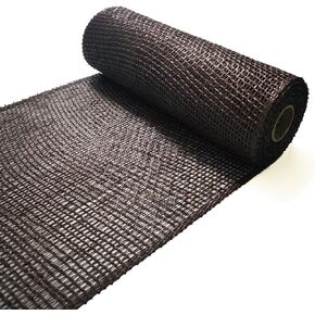Poly Burlap mesh 10 inches Deco mesh 10 inch Rolls Clearance Burlap 5 Yards (Green)