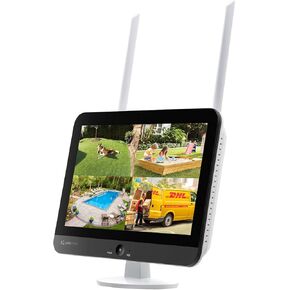 yeewise 10 Channel WiFi NVR with Built-in 12" HD Monitor, Dual WiFi, 4K Capable, Multiple Recording Modes & Multiple Storage Options in Kuwait