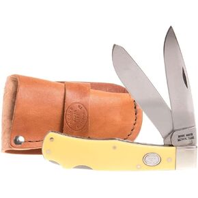 Inc. Double Lockback Trapper w/Sheath