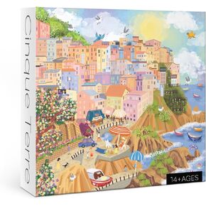 Cinque Terre Italian Puzzles for Adults, Park City Jigsaw Puzzles 1000 Pieces, Florence Italy Puzzle for Wall Art