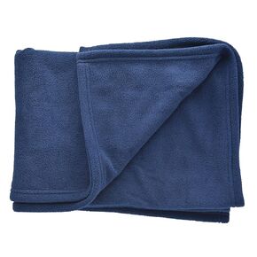 Angeles Microfleece Blanket, Blue, AFB7958, 100% Polyester, Toddler Nap Cot or Rest Mat Sleeping Blanket for Classroom, Preschool, Daycare or Nursery