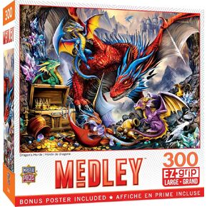 Masterpieces 300 Piece EZ Grip Jigsaw Puzzle - Dog Gone Days - 18"x24"