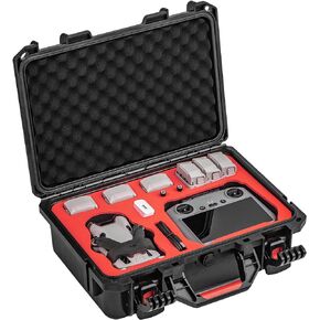 Mini 4 Pro Hard Case Waterproof Carrying Case, Shockproof Case for DJI Mini 4 Pro/Mini 3 Pro/Mini 3 Fly More Combo with DJI RC 2/RC-N2 Controller Drone Accessories