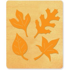 Ellison SureCut Die 22621-LG, Leaf Combo, 5 7/8" x 4 7/8" x 1"