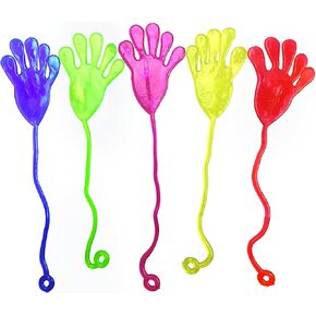 48 PCS 2 inches Stretchy Sticky Hands Toys Large Novelty Sticky Hands for Children Party Favors, Birthdays