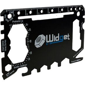 W4W, Multi purpose survival Pocket tool - 43 in 1 - credit card wallet size Ninja Multitool (Silver)