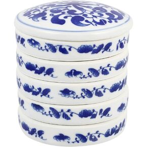 ARTIBETTER Watercolor Pigment Tray Stackable Paint Mixing Trays 5 Layer Paint Chinese Watercolor Painting Pigment Mixing Ink Tray with Cover Lid Chinese Color Mixing Tray