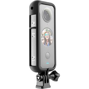 Frame Case for Insta360 ONE X2, Panorama Camera Aluminum Frame Cage Protective Cover with 1/4 Screw Hole Camera Tripod Adapter Mount