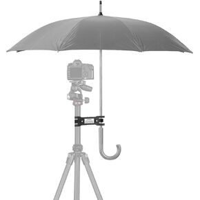 Tripod Umbrella Clamp,Outdoor Camera Sun-Shading Tripod Umbrella Holder Clip,Bracket Stand Clamp Photography Accessory for Photography Lovers(Black)