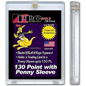 pro mold Box (18) Pro-Mold 130pt. Magnetic One Touch Card Holders Holds Card with Penny Sleeve MH130S