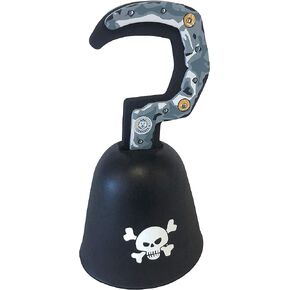 Liontouch Pirate Hook - Captain Red Stripe | Pretend Play Foam Toy for Children and Toddlers with Skull Motive | Safe Weapons & Battle Armor for Kid’s Dress Up & Costumes