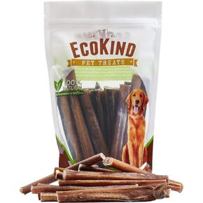 EcoKind Pet Treats All-Natural Premium 12 Inch Bully Sticks for Dogs | 16 Oz. Bag | Delicious Protein Rich Dog Chews