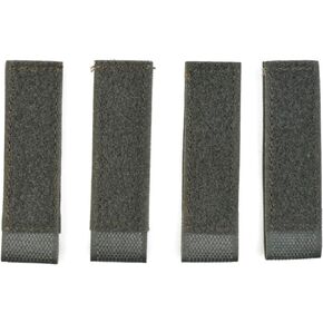 JFFCESTORE Hook&Loop Adapter Strips Tactical Morale Patches Panel Molle Strips Attachment for Tactical ID Patches Badges and Insignia Patches (Black)