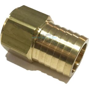 EDGE INDUSTRIAL 1-1/4 بوصة معرف خرطوم إلى 1 بوصة أنثى NPT FNPT تركيب نحاسي مستقيم الوقود / الهواء / الماء / الزيت / الغاز / WOG (الكمية 01)