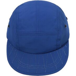 Clakllie 5 Panels Trucker Hat Quick Dry Baseball Cap Runner Hat Flat Bill Tennis Cap for Outdoor Trendy Hiphop Hat