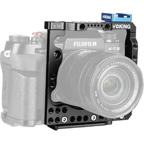 قفص فيديو للكاميرا من سبائك الألومنيوم Voking VK-XT2C مع لوحة تحرير سريعة قابلة للفصل تناسب Fujifilm X-T2 in Kuwait