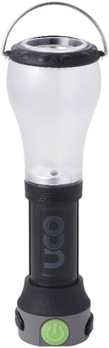 يوكو بيكا فانوس إل إي دي قابل للشحن بقوة 150 لومن مع مصباح يدوي وشاحن يو إس بي، LMF00152، أسود in Kuwait