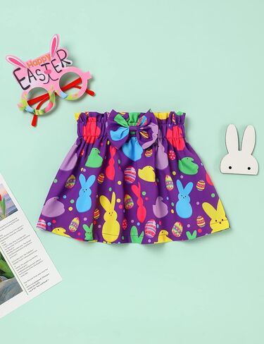 طفل رضيع فتاة عيد الفصح الزي الأرنب نمط تي شيرت أعلى تنورة أرنب سعيد عيد الفصح الملابس مجموعات in Kuwait
