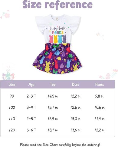 طفل رضيع فتاة عيد الفصح الزي الأرنب نمط تي شيرت أعلى تنورة أرنب سعيد عيد الفصح الملابس مجموعات in Kuwait