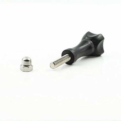 YonGoo Thumbscrews 3 قطع مسامير إبهام طويلة و3 قطع مسامير إبهام قصيرة متوافقة مع GoPro Hero 11 10 9 8 7 6 5 4 Session 3+ 3 2، Fusion، Xiaomi Yi DJI Campark Action Cameras، 3+3، أسود in Saudi Arabia
