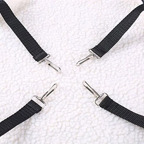 WZYuan Pet Cage Hammock, Polyester Polka Dot Small Pet Animal Small Dog Puppy Cat Kitty Kitten Ferret Hanging Hammock Bed Sleepy Pad Comforter Black and White in Kuwait