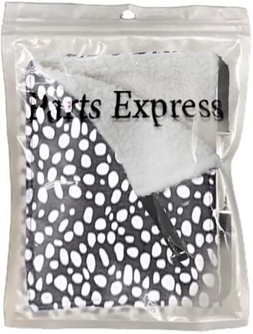 WZYuan Pet Cage Hammock, Polyester Polka Dot Small Pet Animal Small Dog Puppy Cat Kitty Kitten Ferret Hanging Hammock Bed Sleepy Pad Comforter Black and White in Kuwait