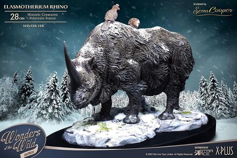 Wonders of The Wild: Elasmotherium Rhino (Winter Ver.) Statue in Saudi Arabia
