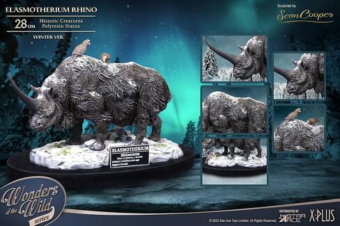 Wonders of The Wild: Elasmotherium Rhino (Winter Ver.) Statue in Saudi Arabia