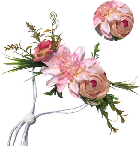 الكلب طوق زهرة الزفاف، الكلب زهرة عقال، الحيوانات الأليفة زهرة تاج أغطية الرأس، زهرة يترك اكليلا من الزهور الطبيعية لحفلات الزفاف زهرة الحيوانات الأليفة القطط والكلاب، الحيوانات الأليفة صور الدعامة in Kuwait