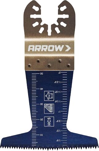 شفرة متأرجحة من الخشب المنحني القوي للأسنان اليابانية من Arrow OSC105-1 للخشب الصلب، PVC، الجدران الجافة، عالمية، تناسب معظم الأدوات المتعددة، 2-1/2 بوصة in Saudi Arabia