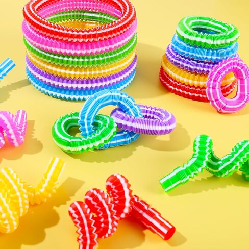 36 Pack Pop Tubes Fidget Toys, Easter Basket Stuffers Eggs Fillers Easter Gifts for Kids Boys Girls, Birthday Gifts Party Favors Goodie Bags Stuffers Treasure Prize Box Toys for Kids Classroom in Kuwait