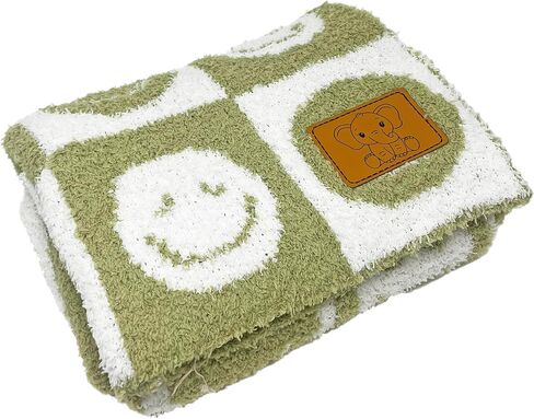 L+L USA Lightning Bolt Baby Blanket 28"x40" - DreamSoft Knit Throw for Crib, Stroller or Car Seat - Soft Blanket/Newborn Nursery Gift Essential for Toddler, Infant, Kids, Boys & Girls (Black/White) in Saudi Arabia
