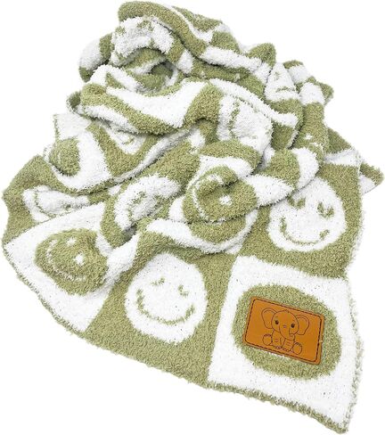 L+L USA Lightning Bolt Baby Blanket 28"x40" - DreamSoft Knit Throw for Crib, Stroller or Car Seat - Soft Blanket/Newborn Nursery Gift Essential for Toddler, Infant, Kids, Boys & Girls (Black/White) in Saudi Arabia