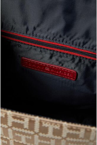 حقيبة ظهر Tommy Hilfiger Camilla II Flap-Square Monogram Jacquard Navy/White One Size in Saudi Arabia