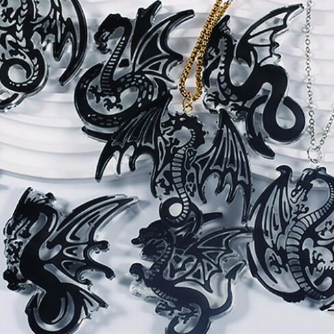 قوالب سيليكون راتينج التنين قوالب الصب لمشروع شمعة معلقة على شكل سلسلة مفاتيح ذاتية الصنع in Kuwait