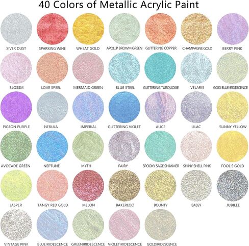 CSY art gallery metallic acrylic paint (Metallic Rococo) in Saudi Arabia