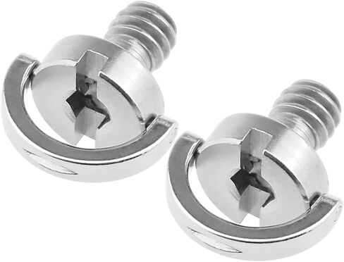 CS-016 برغي على شكل حرف D مقاس 1/4 بوصة (D12mmxH13mm) مع الفولاذ المقاوم للصدأ لكاميرا DSLR ورأس كروي، لوحة سريعة الفك، لوحة عدسة (عبوة من قطعتين) in Kuwait