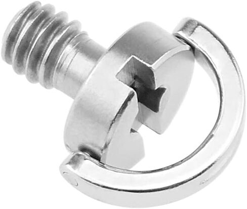 CS-016 برغي على شكل حرف D مقاس 1/4 بوصة (D12mmxH13mm) مع الفولاذ المقاوم للصدأ لكاميرا DSLR ورأس كروي، لوحة سريعة الفك، لوحة عدسة (عبوة من قطعتين) in Kuwait