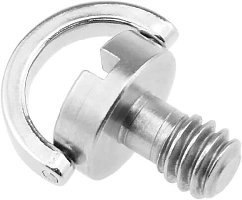 CS-016 برغي على شكل حرف D مقاس 1/4 بوصة (D12mmxH13mm) مع الفولاذ المقاوم للصدأ لكاميرا DSLR ورأس كروي، لوحة سريعة الفك، لوحة عدسة (عبوة من قطعتين) in Kuwait