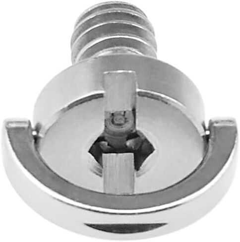 CS-016 برغي على شكل حرف D مقاس 1/4 بوصة (D12mmxH13mm) مع الفولاذ المقاوم للصدأ لكاميرا DSLR ورأس كروي، لوحة سريعة الفك، لوحة عدسة (عبوة من قطعتين) in Kuwait